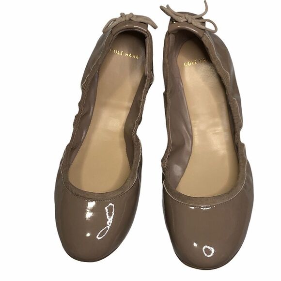 𝅺cole Haan Ashlyn Patent Back Bow Ballet Flat Shoes - Picture 4 of 8